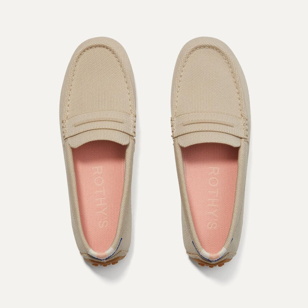 Rothys' Driver in Sesame, Size 8.5
